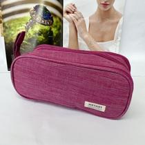 Estojo Escolar Grande Resistente com 3 Zíperes Multifuncional