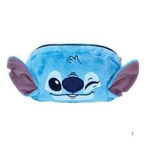 Estojo Escolar Grande Stitch Fluffy DAC