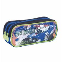 Estojo escolar hotwheels 2 divisorias - Sestini 064152-00