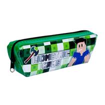 Estojo Escolar Ideal Menino Organizador Game Verde Trilharty Estojo Escolar Ideal Menino Organizador Game Verde Trilharty