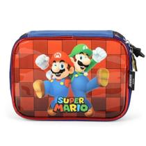 Estojo Escolar Infantil 100 Pens Super Mario by Luxcel Ref 41404