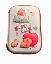 Estojo Escolar Infantil 3 Divisórias Grande 3d - Capivara