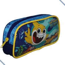 Estojo Escolar Infantil Baby Shark Big Show Amarelo