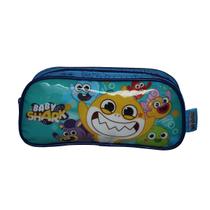 Estojo Escolar Infantil Baby Shark Pink Fong Amarelo Estojo Escolar Infantil Baby Shark Pink Fong Amarelo