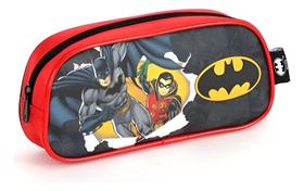 Estojo Escolar Infantil Batman E Robin Vermelho Luxcel