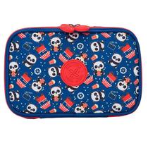 Estojo Escolar Infantil Box Panda Pipoca 13783 Azul - Xeryus Estojo Escolar Infantil Box Panda Pipoca 13783 Azul - Xeryus
