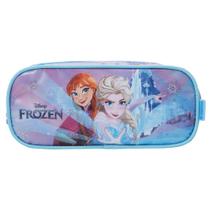 Estojo Escolar Infantil Compartimento Disney Frozen Desenho