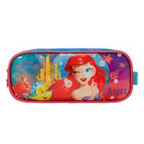 Estojo Escolar Infantil Compartimentos Princesa Ariel Disney Estojo Escolar Infantil Compartimentos Princesa Ariel Disney