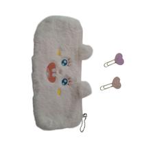 Estojo Escolar Infantil de Pelúcia Monstrinhos Cores CAND Envio imediato