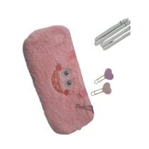 Estojo Escolar Infantil de Pelúcia Monstrinhos Cores CAND Envio imediato