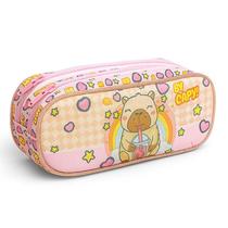 Estojo Escolar Infantil Duplo Capivara - GV Bolsas