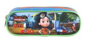 Estojo Escolar Infantil Duplo DMW 37525 Rusty Rivets Estojo Escolar Infantil Duplo DMW 37525 Rusty Rivets