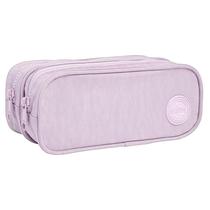 Estojo Escolar Infantil Duplo Happy Lilás - Tilibra