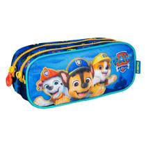 Estojo Escolar Infantil Duplo Patrulha Canina 15336 Azul - Xeryus
