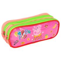 Estojo Escolar Infantil Duplo Peppa Pig Oficial Sestini Rosa Estojo Escolar Infantil Duplo Peppa Pig Oficial Sestini Rosa