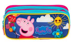 Estojo Escolar Infantil Duplo Sestini 066212-00 Peppa Pig Estojo Escolar Infantil Duplo Sestini 066212-00 Peppa Pig