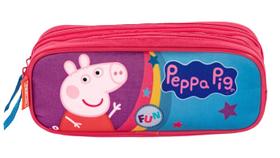 Estojo Escolar Infantil Duplo Sestini Peppa Core 066216-00 Estojo Escolar Infantil Duplo Sestini Peppa Core 066216-00