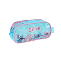 Estojo Escolar Infantil Duplo Stitch E Angel Verde Luxcel