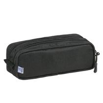 Estojo Escolar Infantil Duplo Tn1102 Preto Triviun