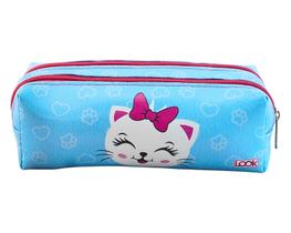 Estojo Escolar Infantil Feminino Duplo 2 Divisórias Estampado