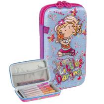 Estojo escolar infantil feminino hello little darling - Clio Style