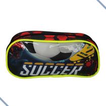 Estojo Escolar Infantil Juvenil Futebol Copa Soccer Jogo