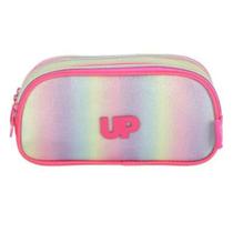 Estojo Escolar Infantil Luxcel Rosa com Glitter - T491 Estojo Escolar Infantil Luxcel Rosa com Glitter - T491