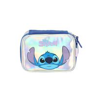 Estojo Escolar Infantil Luxcel Stitch Prata - EI41684