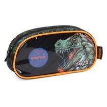 Estojo Escolar Infantil Luxcel Up4you T-Rex - EI39414