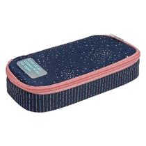 Estojo Escolar Infantil Minibox Académie Dots Azul - Tilibra