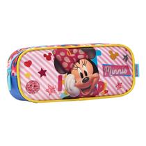 Estojo Escolar Infantil Minnie Mouse Disney Bolso Simples