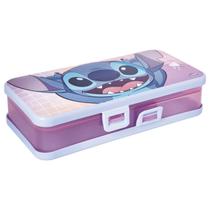 Estojo Escolar Infantil Organizador Dupla Abertura com Trava Decorado Plasútil