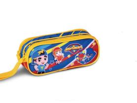 Estojo Escolar Infantil Os Aventureiros Com Repartição Dupla