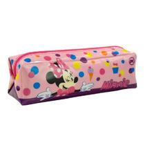 Estojo Escolar Infantil Simples Minnie Mouse Com 1 Divisória Estojo Escolar Infantil Simples Minnie Mouse Com 1 Divisória