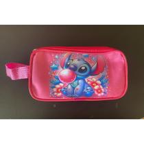 Estojo Escolar Infantil Stitch e Angel Casal Compartimento Duplo Estojo Escolar Infantil Stitch e Angel Casal Compartimento Duplo