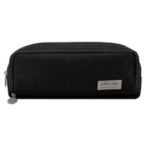 Estojo Escolar Infantil Triplo Special Preto - Tend