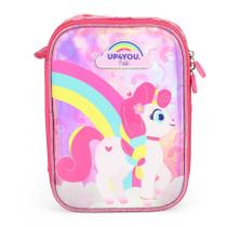 Estojo Escolar Infantil Unicórnio Up4You by Luxcel Ref 41044 Estojo Escolar Infantil Unicórnio Up4You by Luxcel Ref 41044