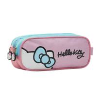 Estojo Escolar Juvenil Hello Kitty Duplo