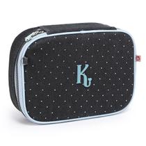 Estojo Escolar Kika Box Organizador Jeans Quadrado Divisões Estojo Escolar Kika Box Organizador Jeans Quadrado Divisões