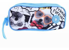 Estojo Escolar Lápis Duplo Cachorro Pug Pets Fofinho Cg8153 Estojo Escolar Lápis Duplo Cachorro Pug Pets Fofinho Cg8153