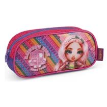 Estojo Escolar Lápis Necessaire Infantil Rainbow High Pink Estojo Escolar Lápis Necessaire Infantil Rainbow High Pink