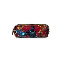 Estojo Escolar Masculino Marvel Pantera Negra Preto Estojo Escolar Masculino Marvel Pantera Negra Preto