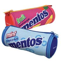 Estojo Escolar Mentos Compactor Mint - Pano Durável e Colorido - AZUL