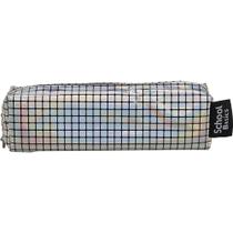 Estojo Escolar Metalizado Quad 20x8 cm School Basics Holográfico