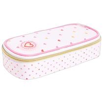 Estojo Escolar Mini Box Académie Coração Metalizado Rosa Tilibra 347256 Estojo Escolar Mini Box Académie Coração Metalizado Rosa Tilibra 347256