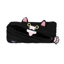 Estojo Escolar Monster Gato Preto Zipit Maped Estojo Escolar Monster Gato Preto Zipit Maped