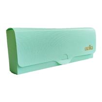 Estojo Escolar Multiuso de Plástico Tom Pastel Organizador Dello Linho Serena Porta Lápis Nécessaire