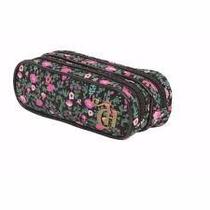 Estojo escolar necessaire Capricho com 2 divisões Estojo escolar necessaire Capricho com 2 divisões