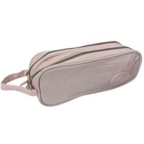 Estojo Escolar Nylon Duplo com Alça - Daterra Estojo Escolar Nylon Duplo com Alça - Daterra