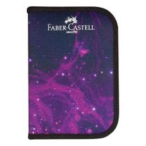 Estojo Escolar Nylon Faber Castell 18 Peças Cosmic